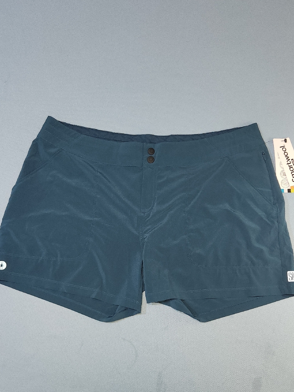 NWT Smartwool Women's Twilight Blue Hike Short. Size XL.